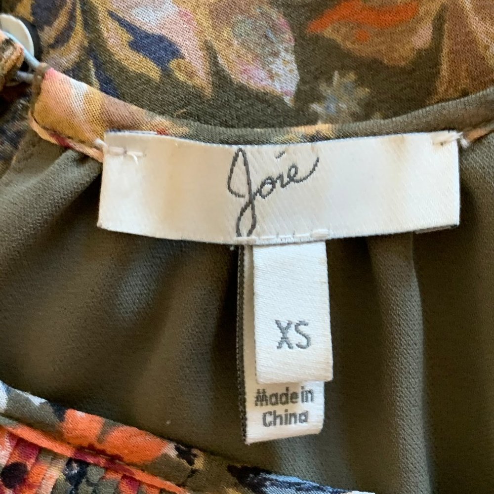 JOIE Reinelde Floral‎ 100% Silk Blouson Dress - Picture 8 of 9